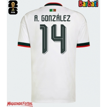 Mexic Armando Gonzalez #14 Tricou Fotbal Replică Mondial 2026 Barbati Deplasare